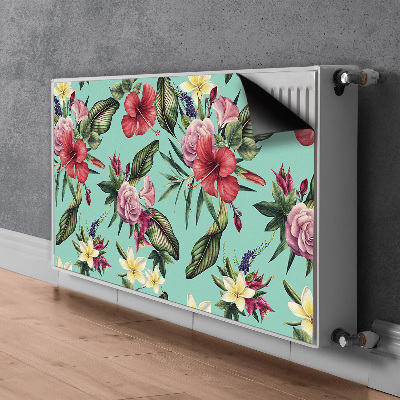 Cover per termosifone Foglie e fiori