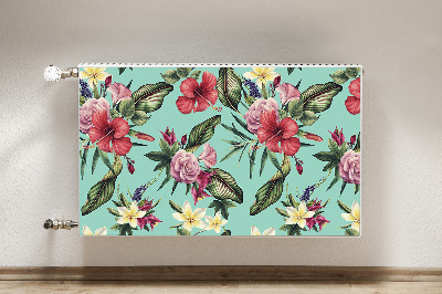 Cover per termosifone Foglie e fiori