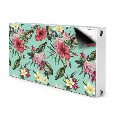 Cover per termosifone Foglie e fiori