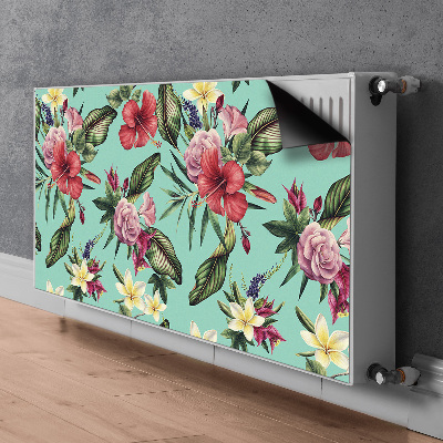 Cover per termosifone Foglie e fiori