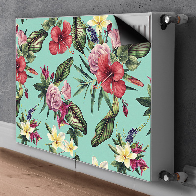 Cover per termosifone Foglie e fiori