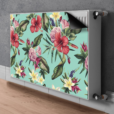 Cover per termosifone Foglie e fiori