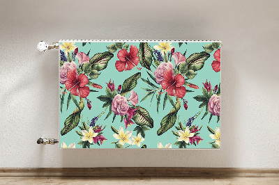 Cover per termosifone Foglie e fiori