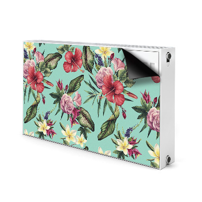 Cover per termosifone Foglie e fiori