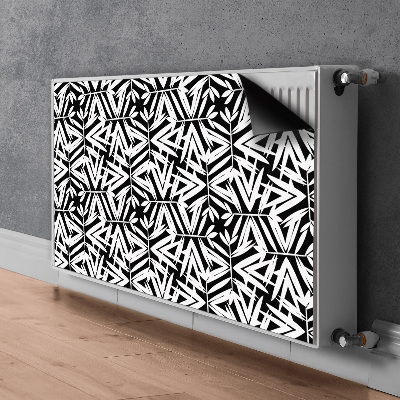 Copertura magnetica per termosifone Pattern in bianco e nero