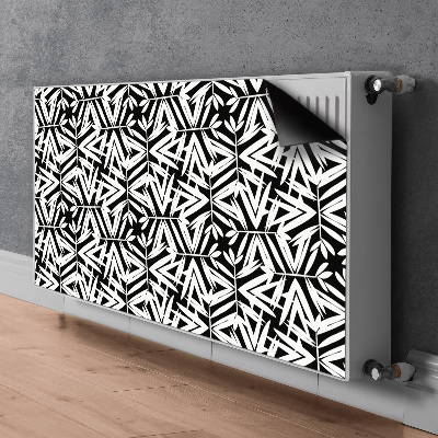 Copertura magnetica per termosifone Pattern in bianco e nero