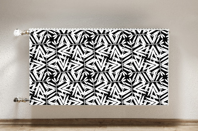 Copertura magnetica per termosifone Pattern in bianco e nero