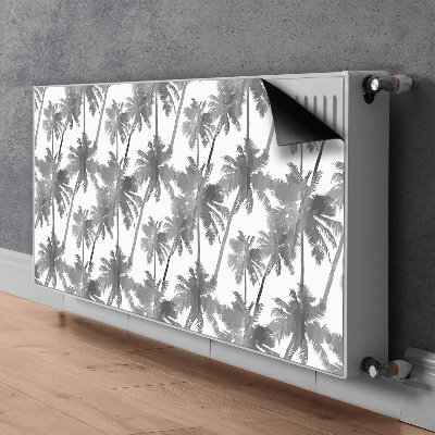 Pannello magnetico per radiatore Palme grigie