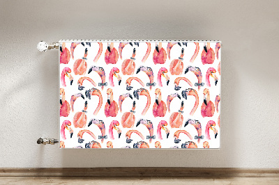 Copertura per termosifone Flamingos pazzi