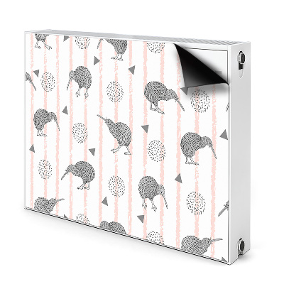 Pellicola magnetica per radiatore Pattern Birds Kiwi