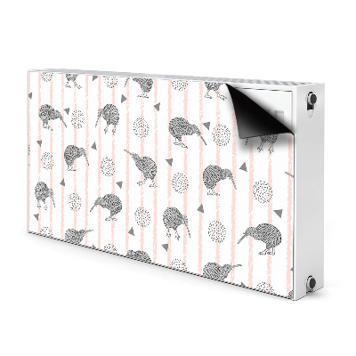 Pellicola magnetica per radiatore Pattern Birds Kiwi