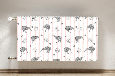 Pellicola magnetica per radiatore Pattern Birds Kiwi