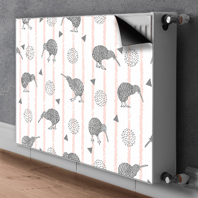 Pellicola magnetica per radiatore Pattern Birds Kiwi