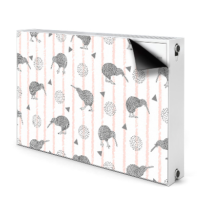 Pellicola magnetica per radiatore Pattern Birds Kiwi