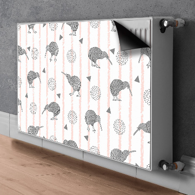 Pellicola magnetica per radiatore Pattern Birds Kiwi