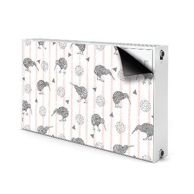 Pellicola magnetica per radiatore Pattern Birds Kiwi