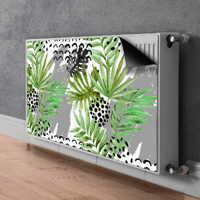 Copertura magnetica per radiatore Foglie tropicali