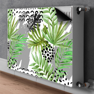 Copertura magnetica per radiatore Foglie tropicali