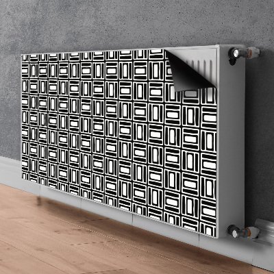 Copertura magnetica per termosifone Pattern geometrico