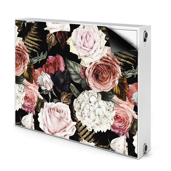 Cover magnetica per radiatore Fiori barocchi