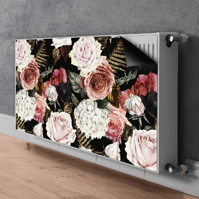 Cover magnetica per radiatore Fiori barocchi