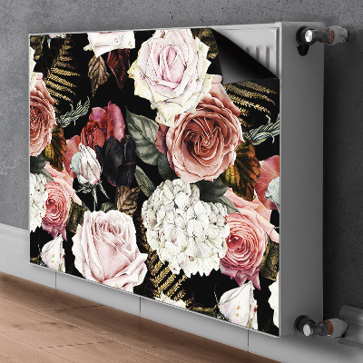 Cover magnetica per radiatore Fiori barocchi