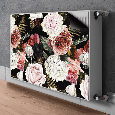 Cover magnetica per radiatore Fiori barocchi