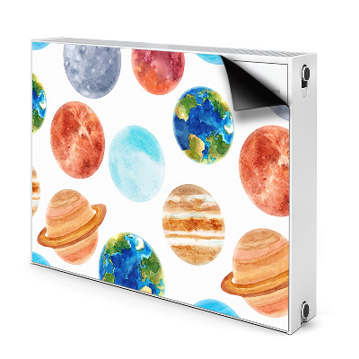 Copertura magnetica per termosifone Pianeti colorati