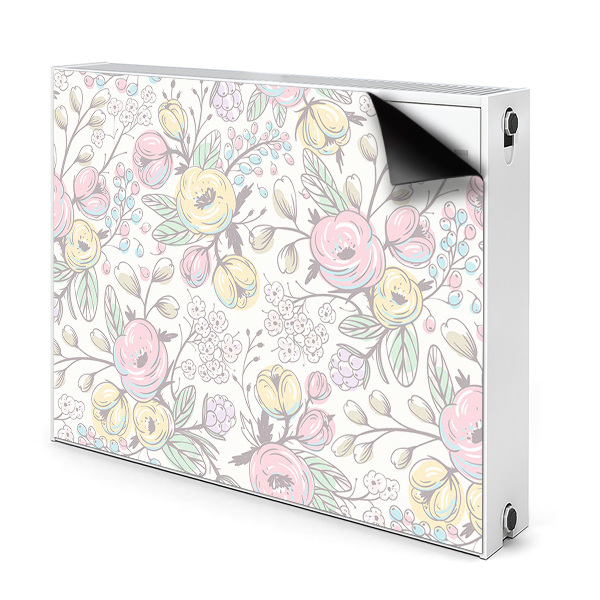 Cover magnetica per radiatore Fiori colorati