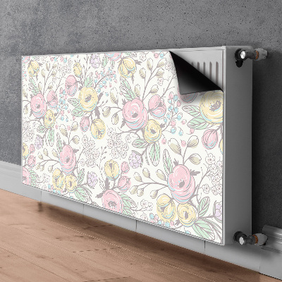 Cover magnetica per radiatore Fiori colorati