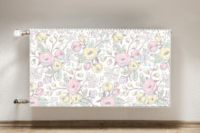 Cover magnetica per radiatore Fiori colorati