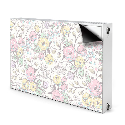 Cover magnetica per radiatore Fiori colorati