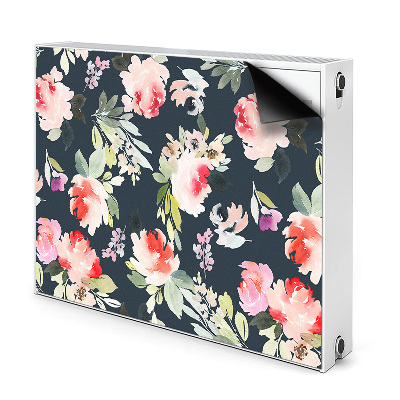 Cover magnetica per radiatore Fiori dipinti