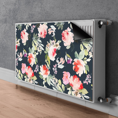 Cover magnetica per radiatore Fiori dipinti