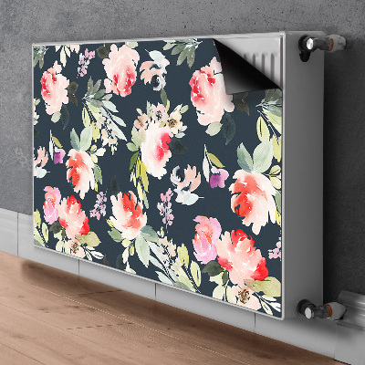 Cover magnetica per radiatore Fiori dipinti