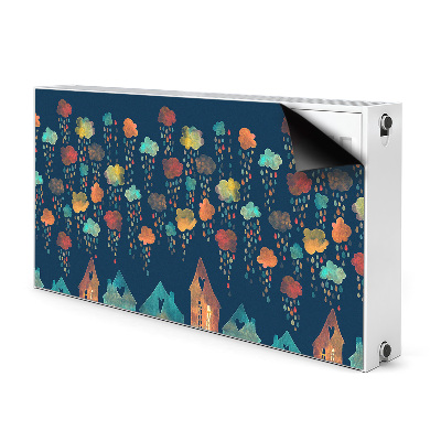 Adesivo magnetico per radiatore Case colorate
