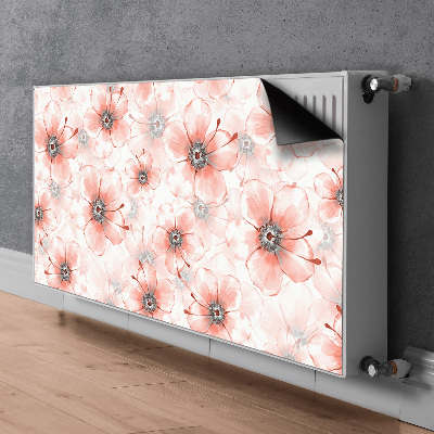 Copertura magnetica per radiatore Fiori arancioni