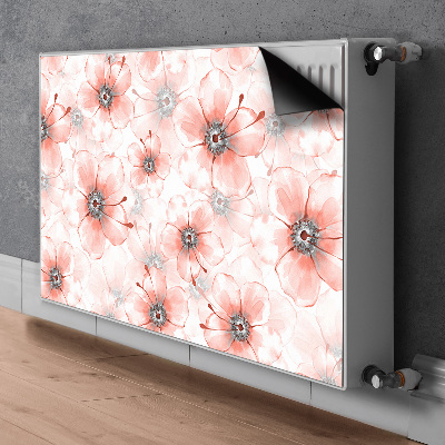 Copertura magnetica per radiatore Fiori arancioni