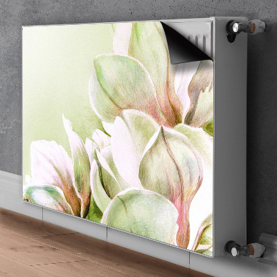 Cover magnetica per radiatore Fiori magnolia