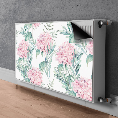 Pannello magnetico per radiatore Fiori rosa chiaro