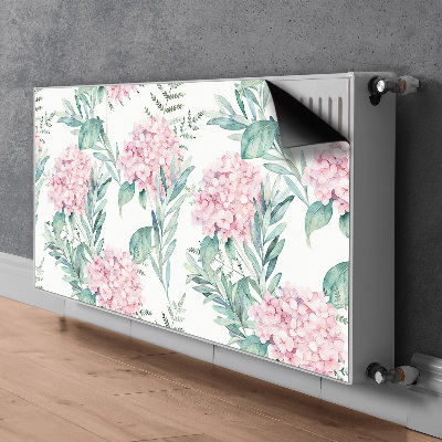 Pannello magnetico per radiatore Fiori rosa chiaro