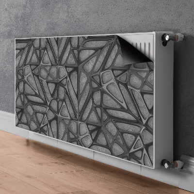 Pannello magnetico per radiatore Schema a griglia su cemento