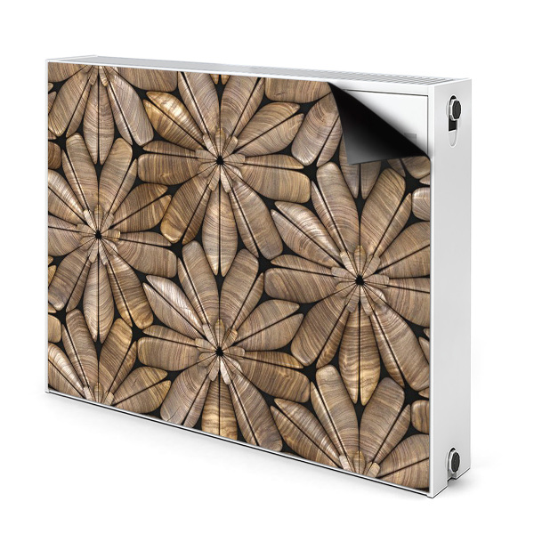 Pannello magnetico per radiatore Motivo floreale in legno