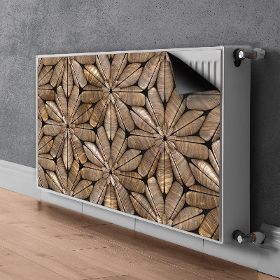 Pannello magnetico per radiatore Modello di legno floreale