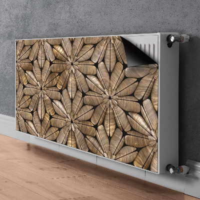 Pannello magnetico per radiatore Modello di legno floreale