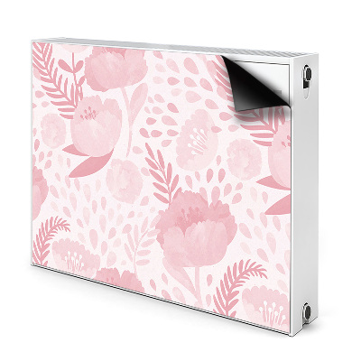 Cover magnetica per radiatore Poppies rosa