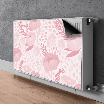 Cover magnetica per radiatore Poppies rosa