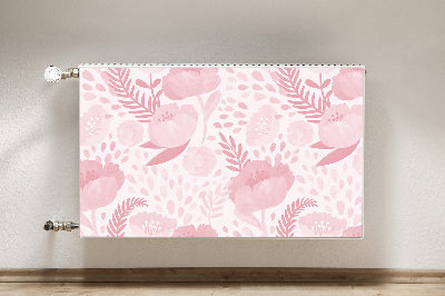 Cover magnetica per radiatore Poppies rosa