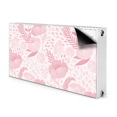 Cover magnetica per radiatore Poppies rosa