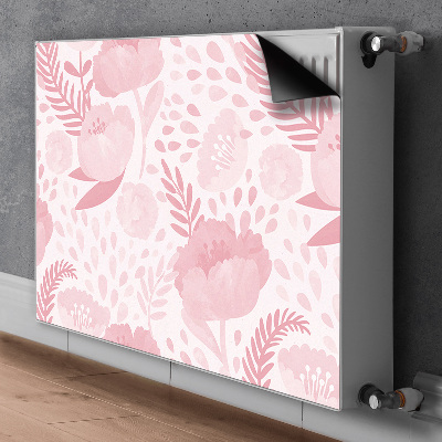 Cover magnetica per radiatore Poppies rosa